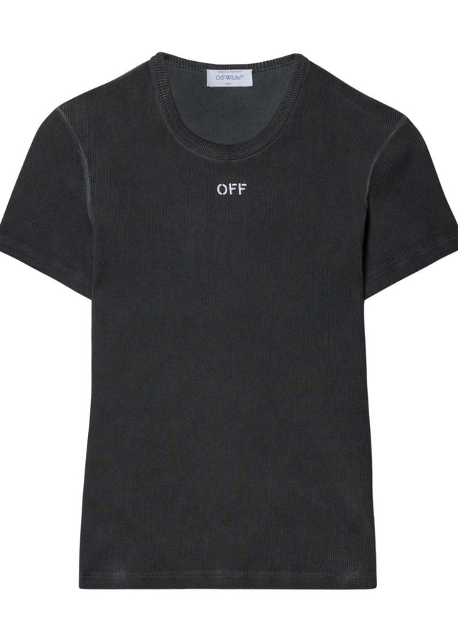 Off White T-shirts and Polos Grey