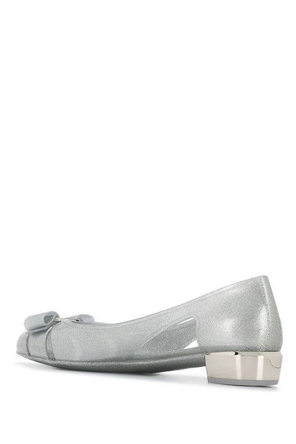 Ferragamo With Heel Silver