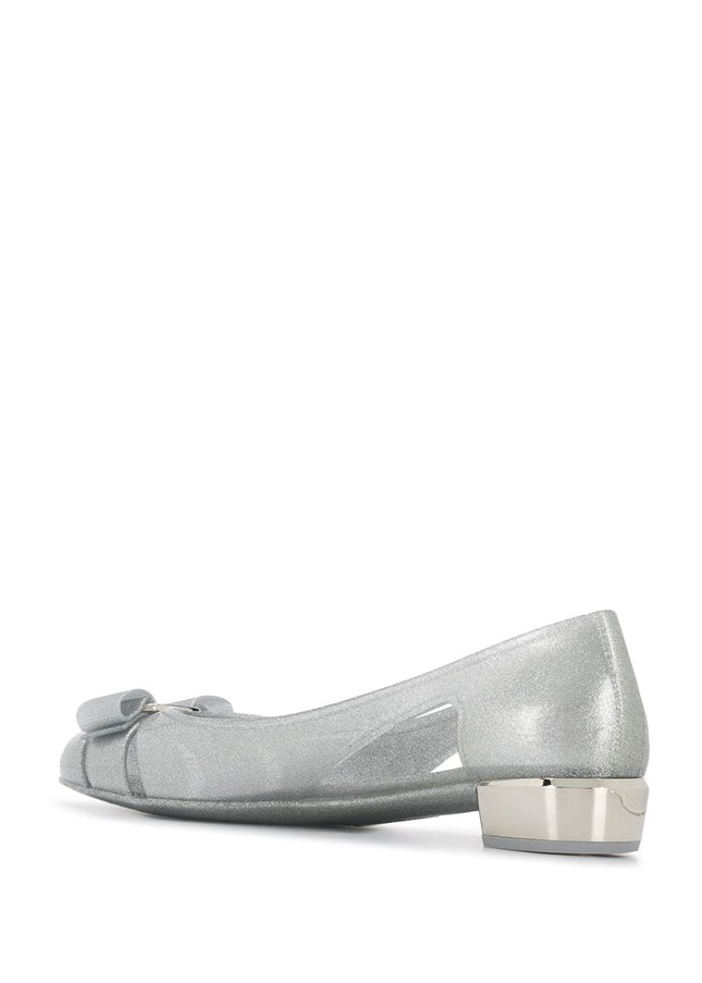 Ferragamo With Heel Silver