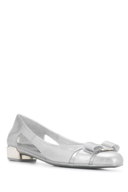 Ferragamo With Heel Silver