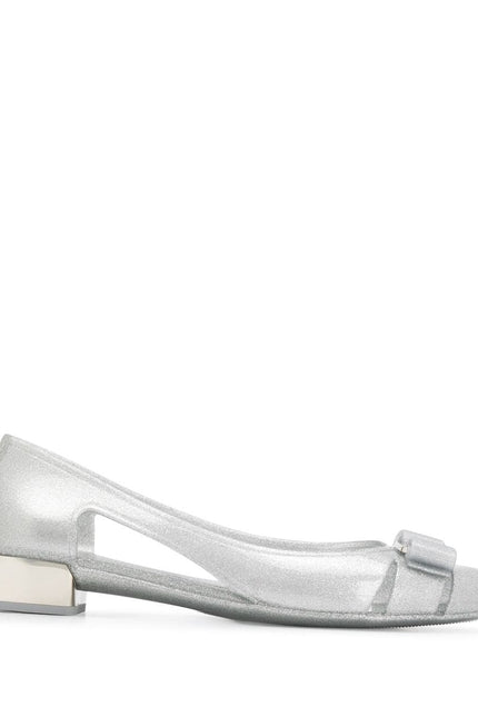 Ferragamo With Heel Silver