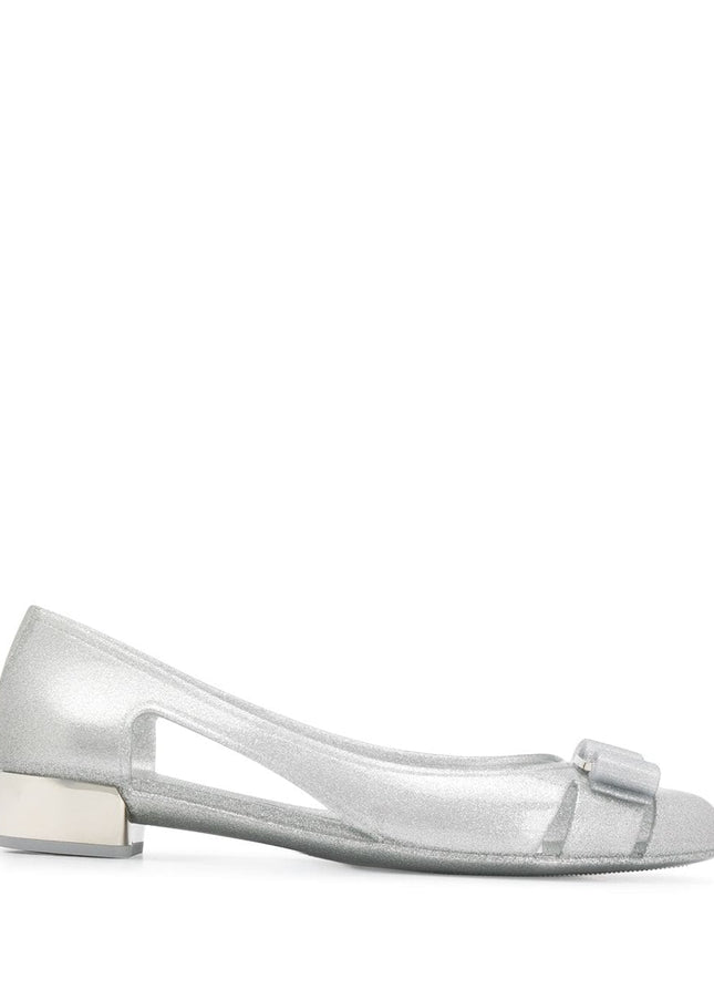 Ferragamo With Heel Silver