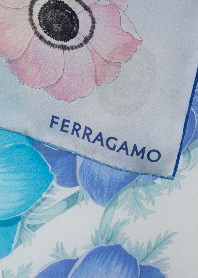 Ferragamo Scarfs Clear Blue