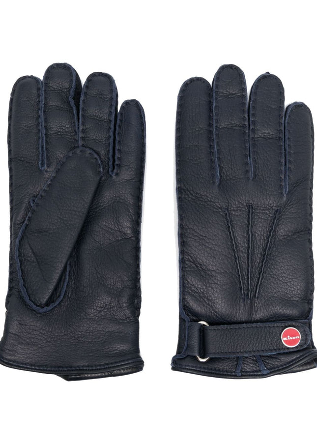 Kiton Gloves Blue