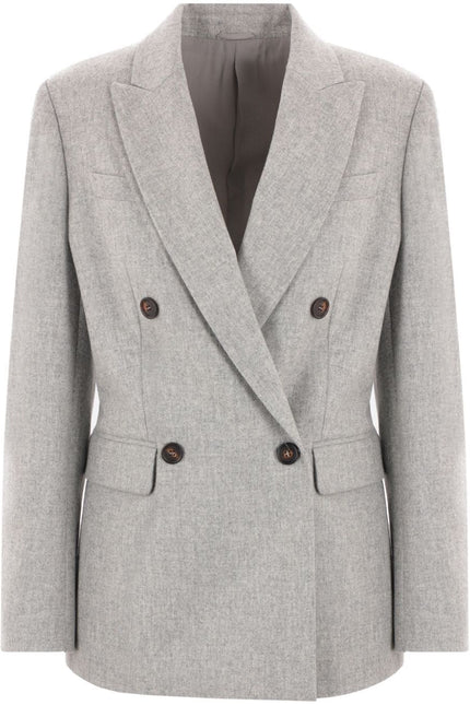 Brunello Cucinelli Jackets Grey