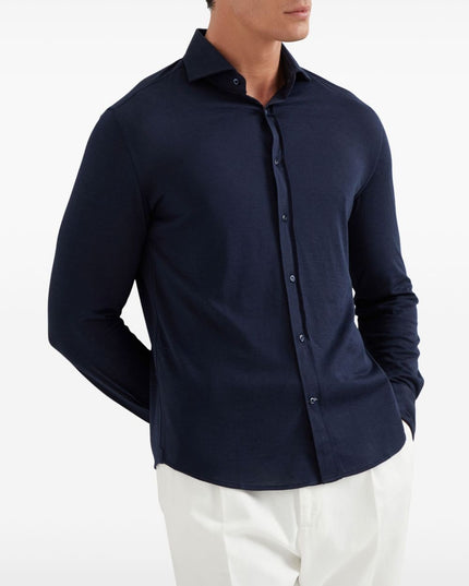 Brunello Cucinelli Shirts Blue