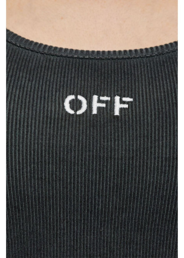 Off White Top Grey