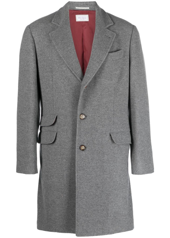 Brunello Cucinelli Coats Grey