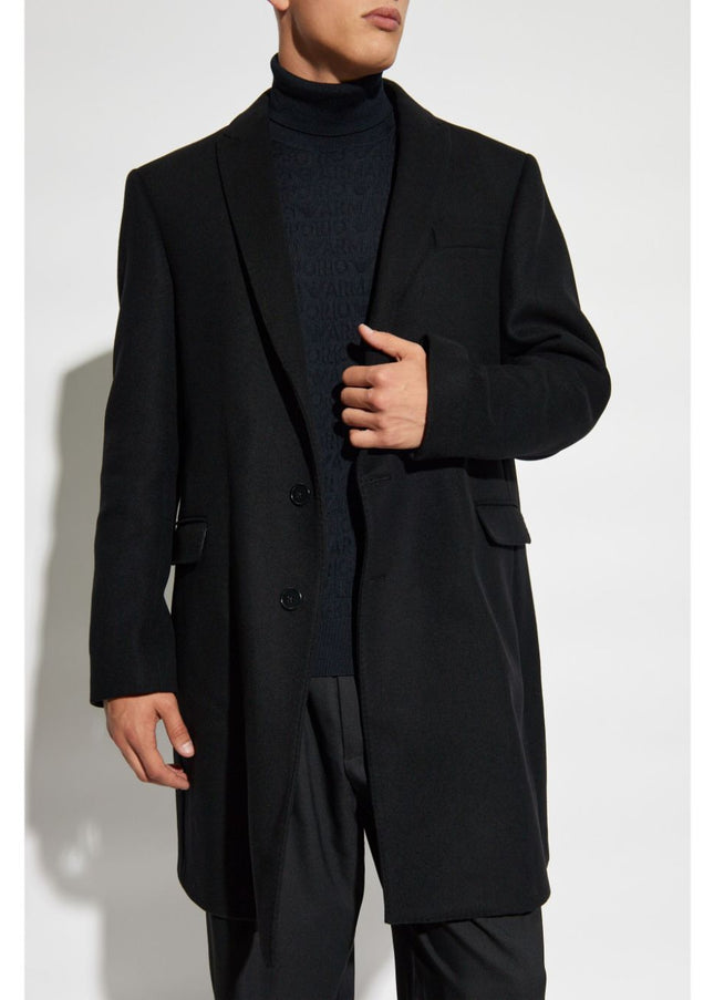 Emporio Armani Coats Black