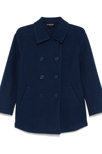 Emporio Armani Coats Blue