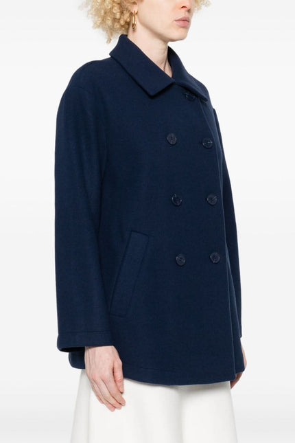 Emporio Armani Coats Blue