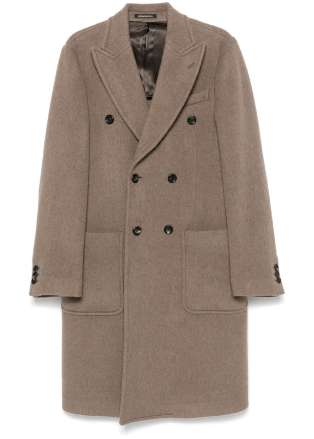 Emporio Armani Coats Brown