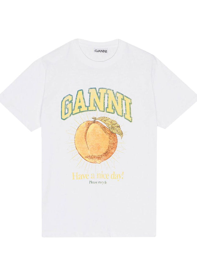 GANNI T-shirts and Polos White