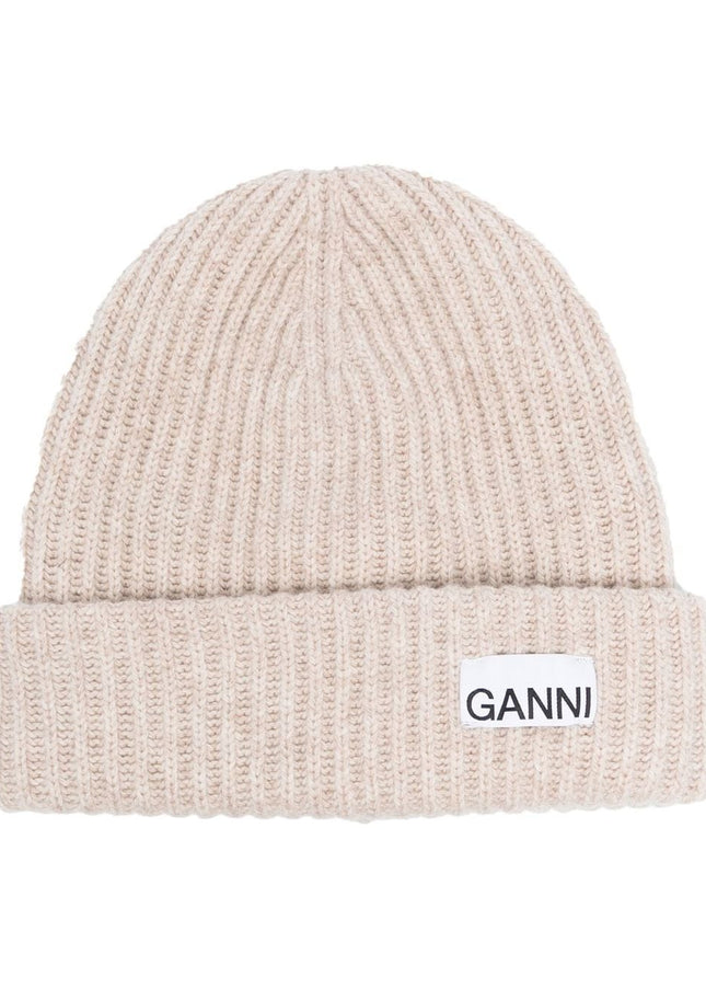 GANNI Hats Beige