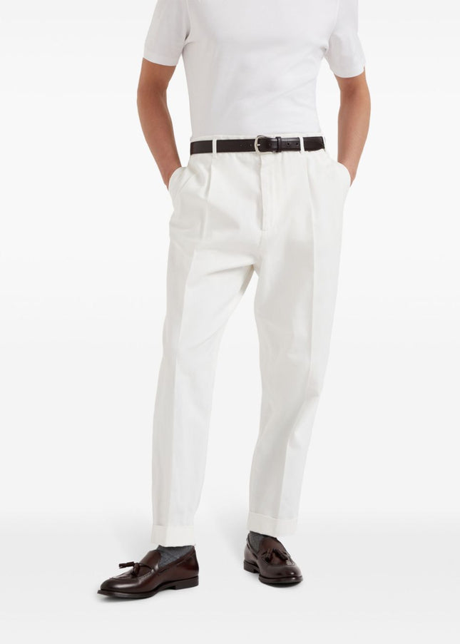 Brunello Cucinelli Trousers White