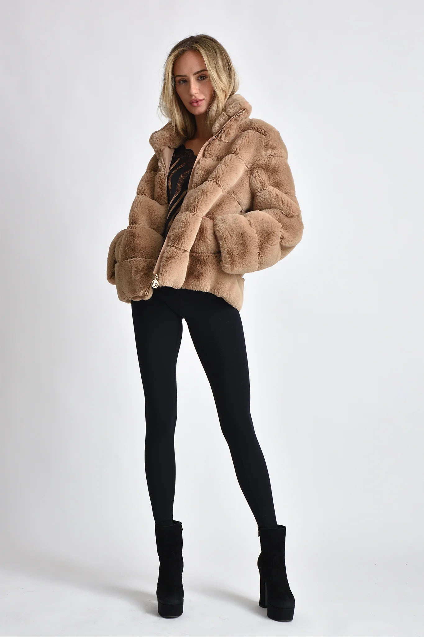 Deya Faux Fur Jacket-Muche & Muchette-One Size: 0-8-Urbanheer