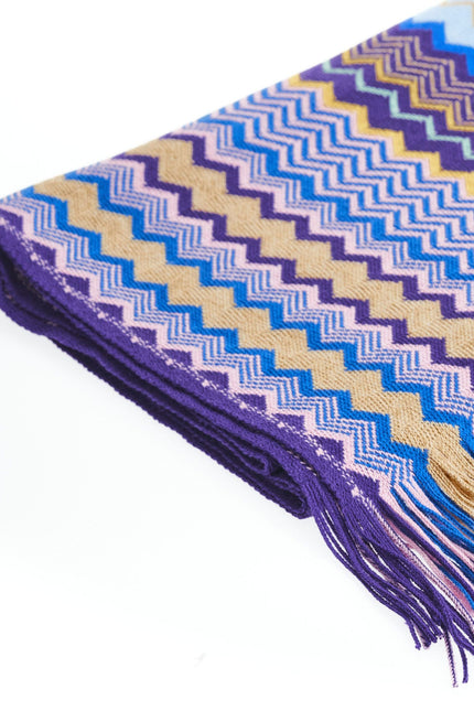 Missoni Geometric Pattern Fringed Luxury Scarf