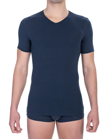 Bikkembergs Blue Cotton Men T-Shirt