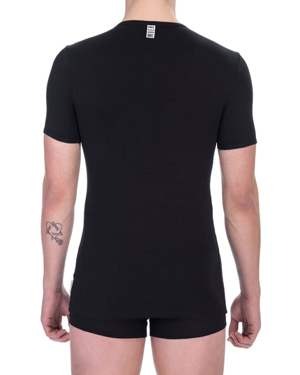 Bikkembergs Black Cotton Men T-Shirt