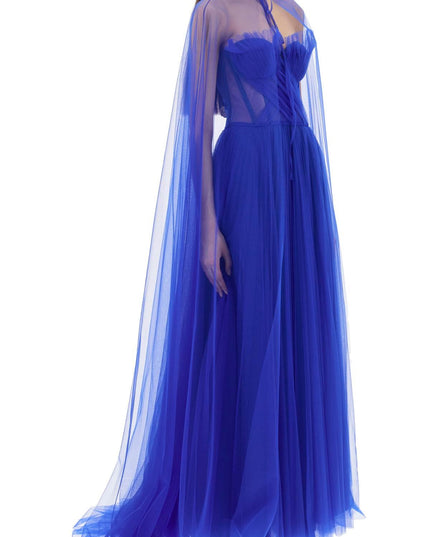 1913 Dresscode tulle cape - Blue