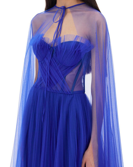 1913 Dresscode tulle cape - Blue