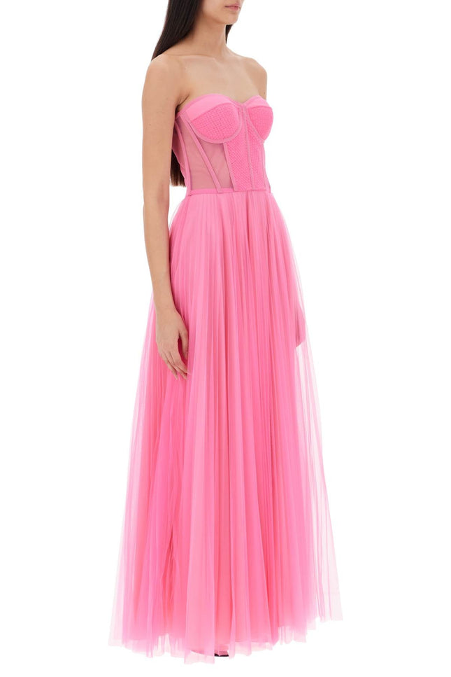 1913 Dresscode tulle long bustier dress - Fluo