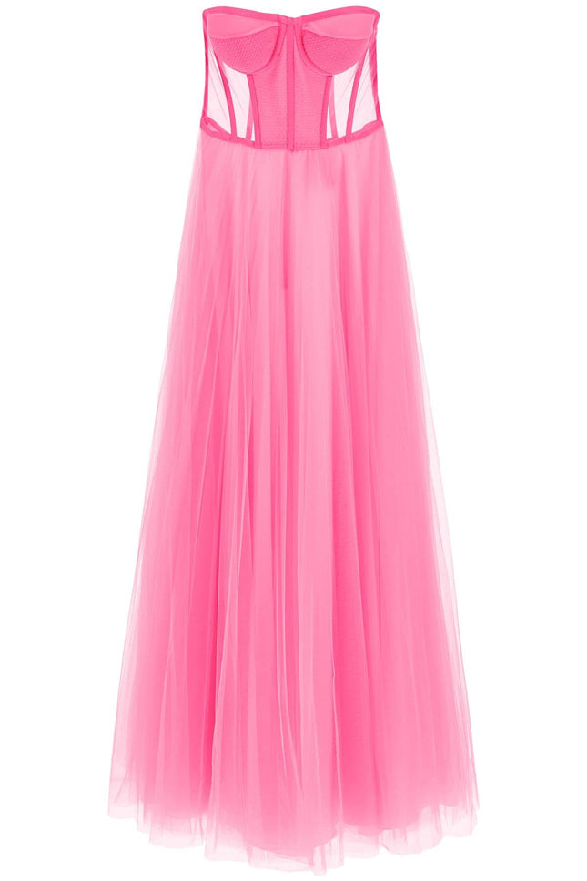 1913 Dresscode tulle long bustier dress - Fluo