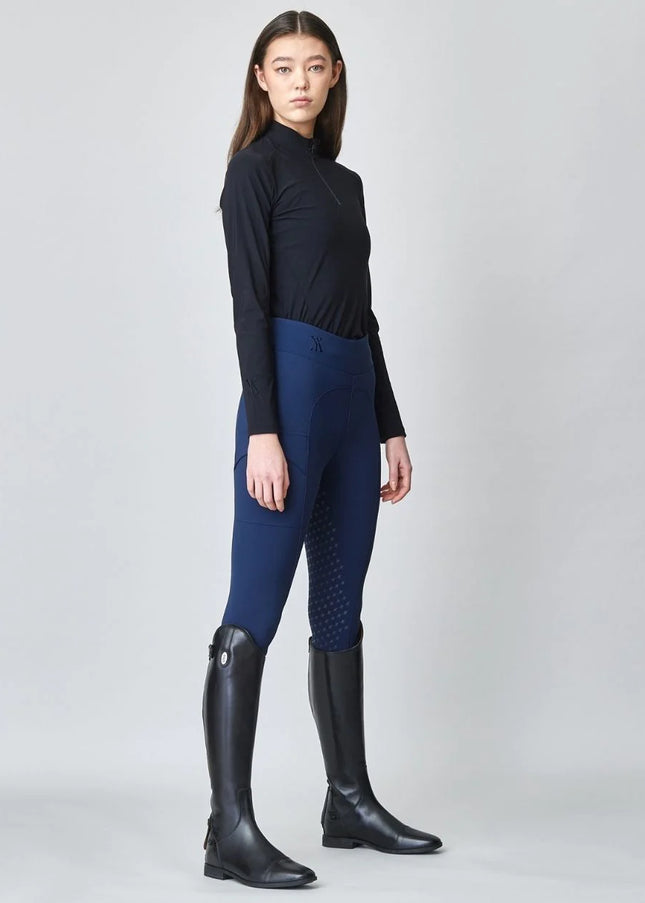 Compression Pull-On Riding Breeches Navy-Breeches-Yagya-Urbanheer