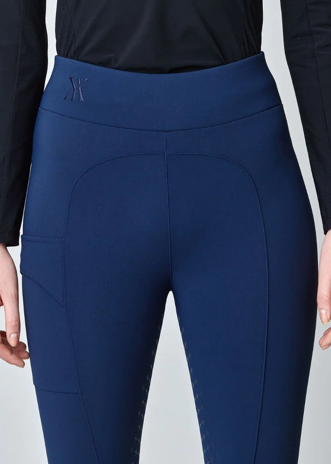 Compression Pull-On Riding Breeches Navy-Breeches-Yagya-Urbanheer