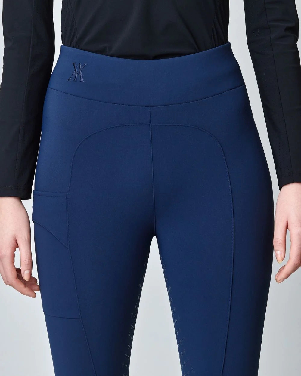 Compression Pull-On Riding Breeches Navy-Breeches-Yagya-Urbanheer