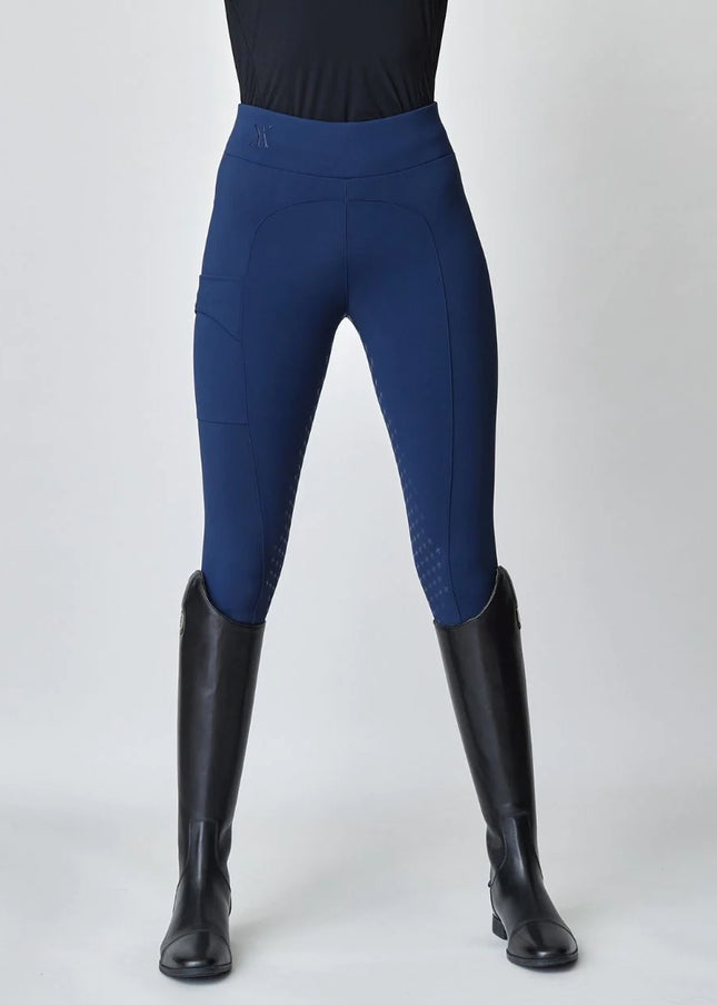 Compression Pull-On Riding Breeches Navy-Breeches-Yagya-Urbanheer