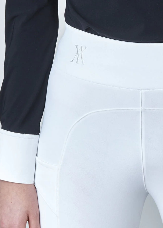 Сompression Pull-On Riding Breeches White-Breeches-Yagya-Urbanheer