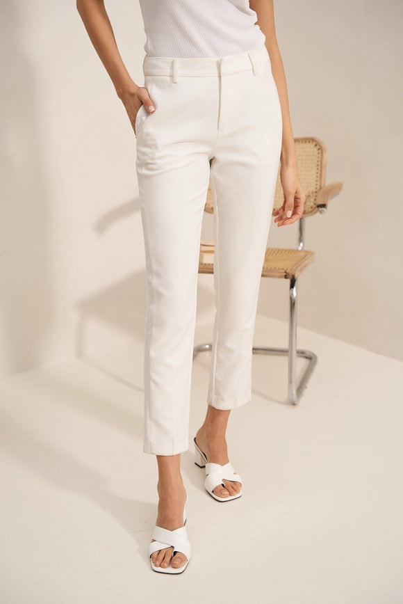 Cigarette Smoking Pants White-Pants-Attentif Paris-Urbanheer