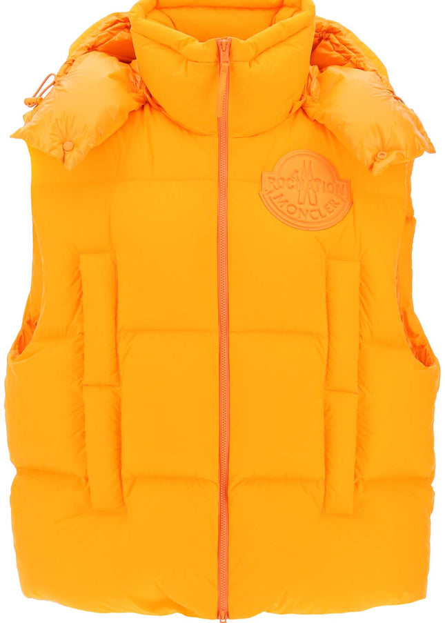 Moncler X Roc Nation By Jay-Z Apus Puffer Vest-Moncler X ROC NATION BY JAY-Z-Orange-3-Urbanheer