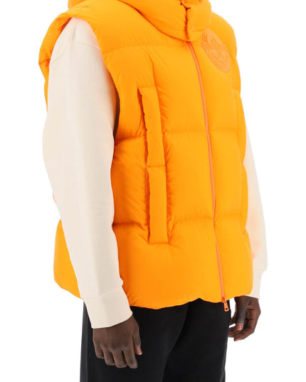 Moncler X Roc Nation By Jay-Z Apus Puffer Vest-Moncler X ROC NATION BY JAY-Z-Orange-3-Urbanheer