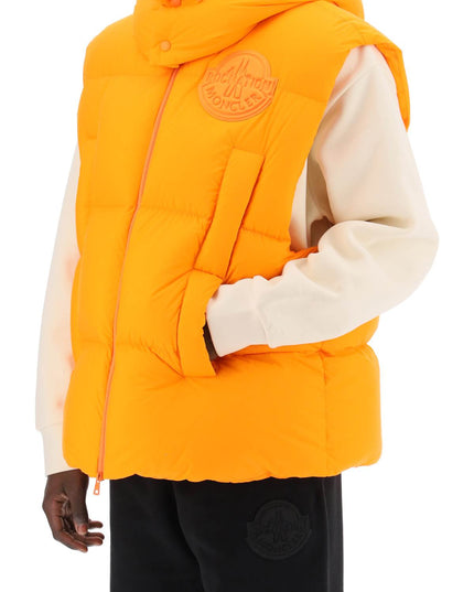 Moncler X Roc Nation By Jay-Z Apus Puffer Vest-Moncler X ROC NATION BY JAY-Z-Orange-3-Urbanheer