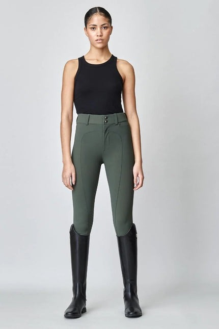 High-Rise Compression Breeches Green-Breeches-Yagya-Green-XXS-Urbanheer