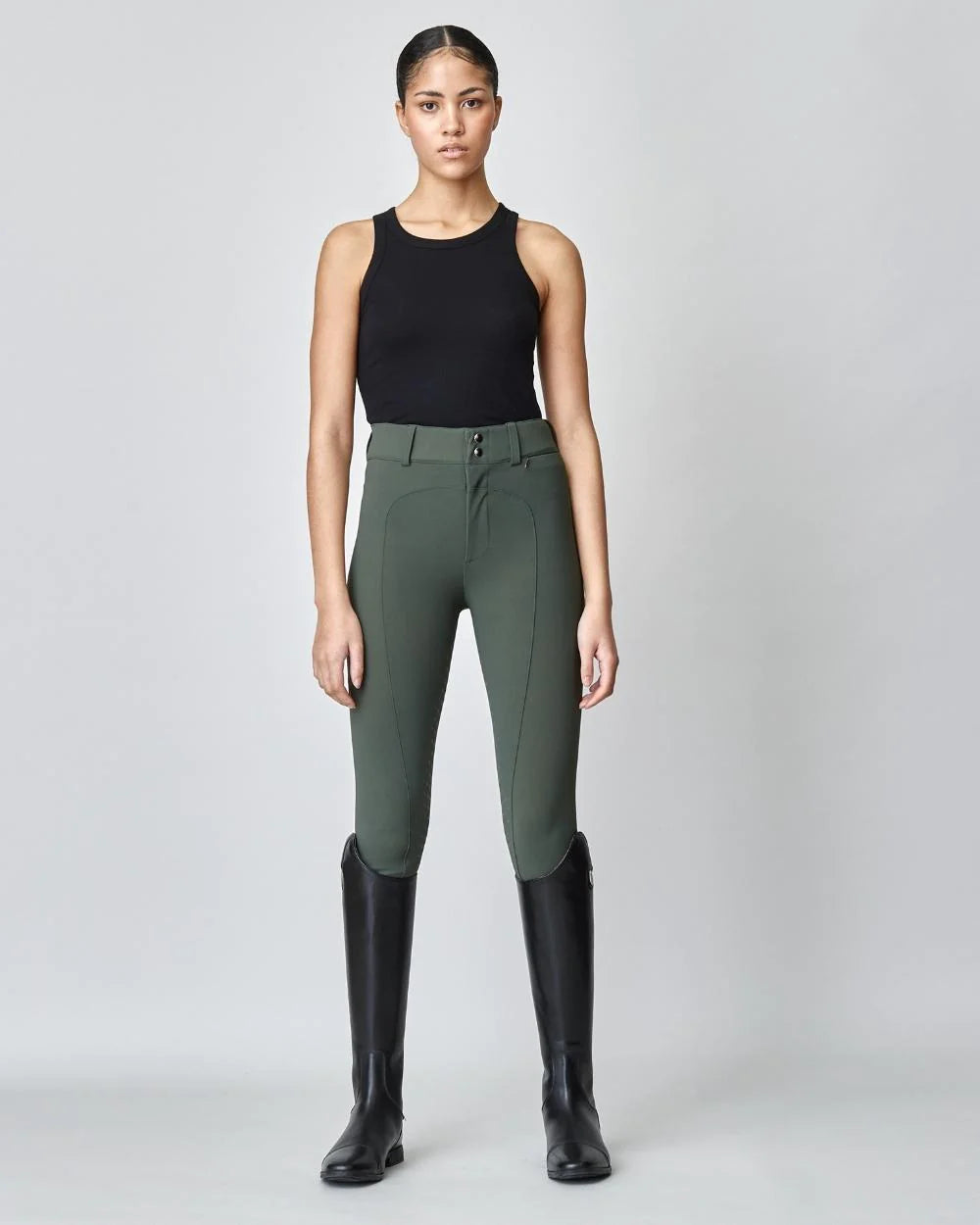 High-Rise Compression Breeches Green-Breeches-Yagya-Green-XXS-Urbanheer