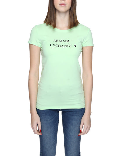 Armani Exchange Women T-Shirt-Clothing T-shirts-Armani Exchange-green-XS-Urbanheer