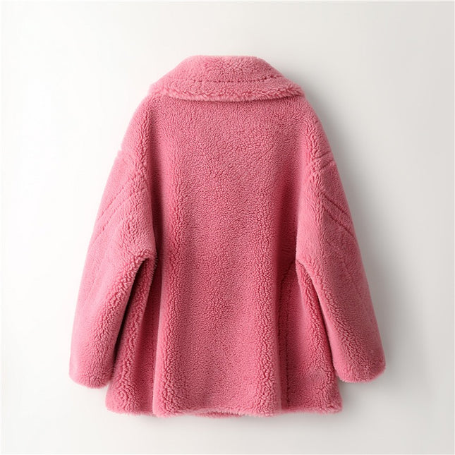 Women Lamb Wool Coat Winter Short Coat-Productseeker-Urbanheer