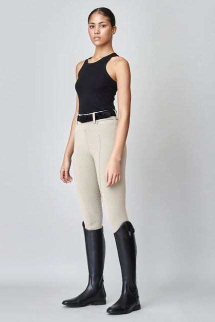 High-Rise Compression Breeches Tan-Breeches-Yagya-Urbanheer