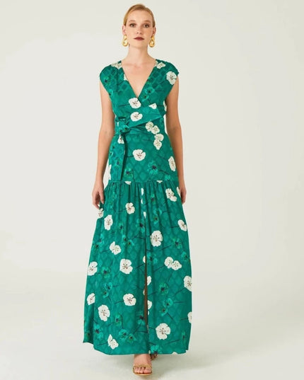 Floral Long Dress-Clothing - Women-Dolores Promesas-Urbanheer