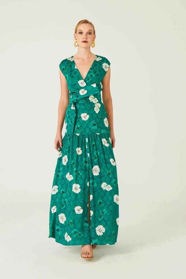 Floral Long Dress-Clothing - Women-Dolores Promesas-Urbanheer