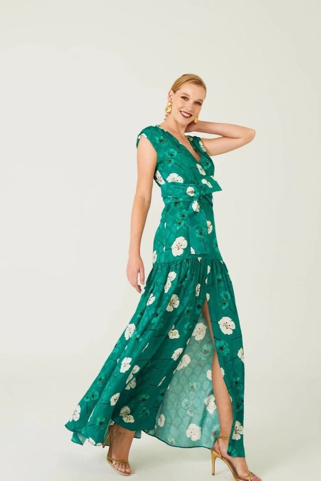 Floral Long Dress-Clothing - Women-Dolores Promesas-Urbanheer