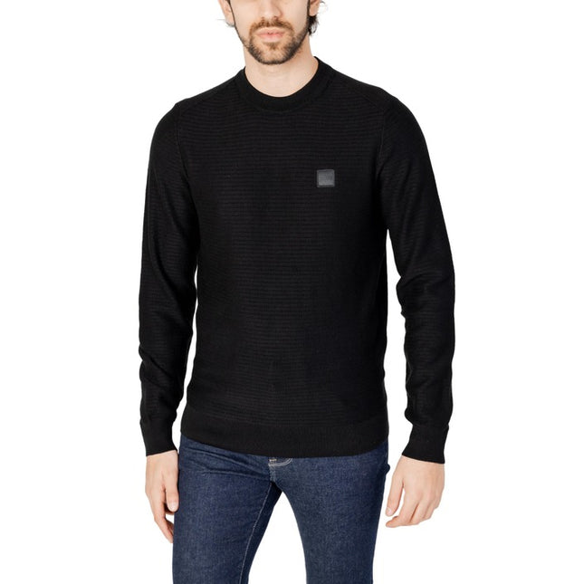 Boss Men Knitwear-Clothing Knitwear-Boss-black-S-Urbanheer