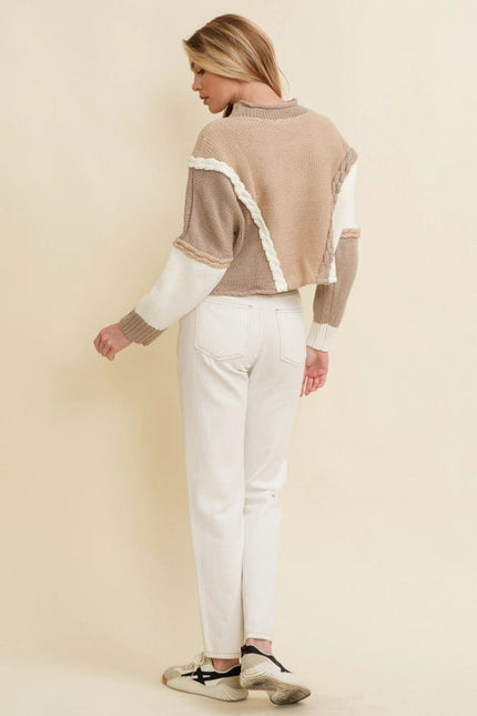 2 Tone Contrast Sweater