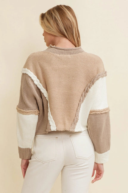 2 Tone Contrast Sweater