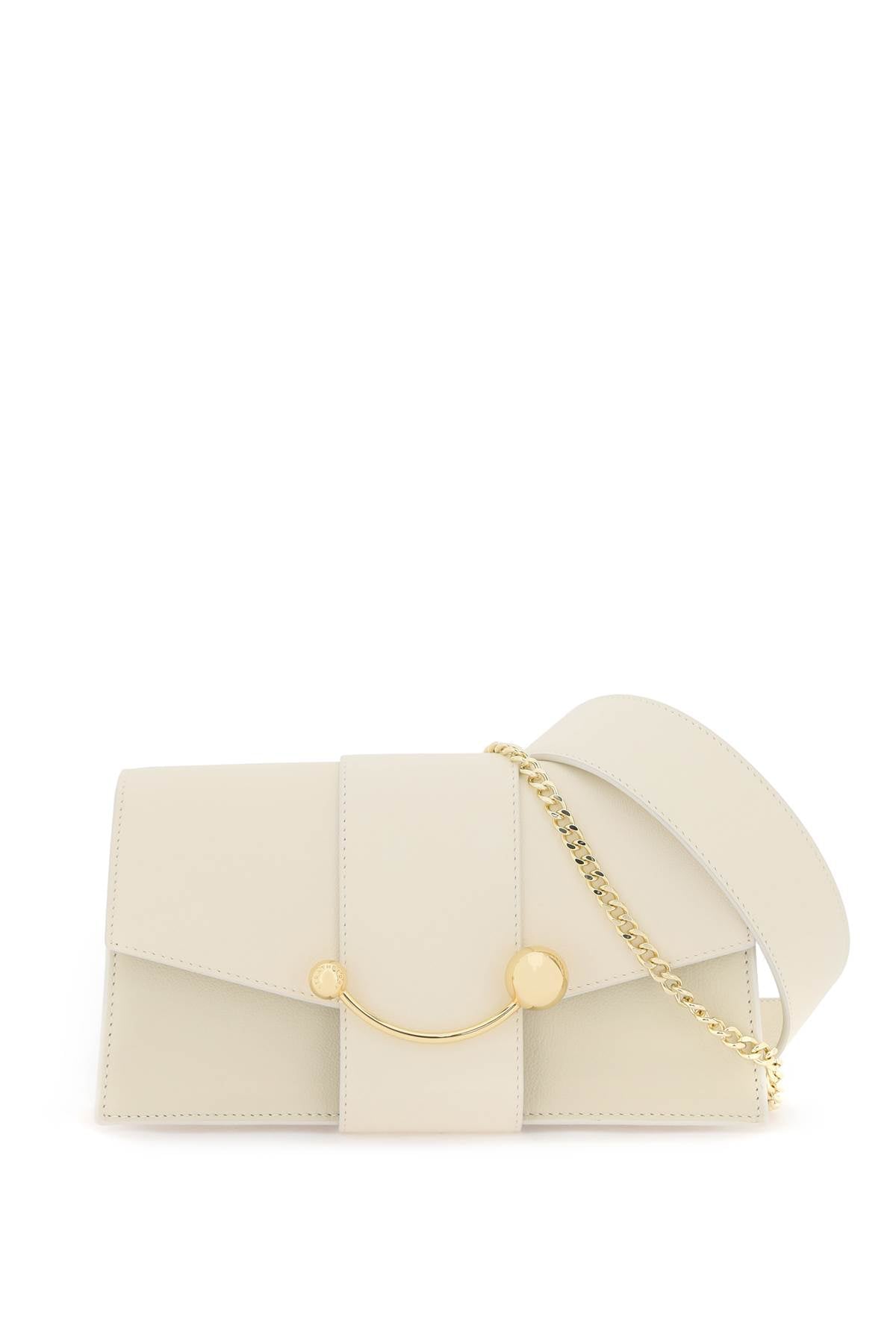 Strathberry 'Mini Crescent' Leather Bag White-Strathberry-os-Urbanheer