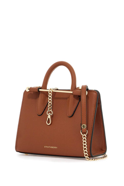 Strathberry nano tote leather bag