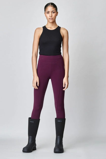 Сompression Pull-On Riding Breeches Burgundy-Breeches-Yagya-Burgundy-XXS-Urbanheer